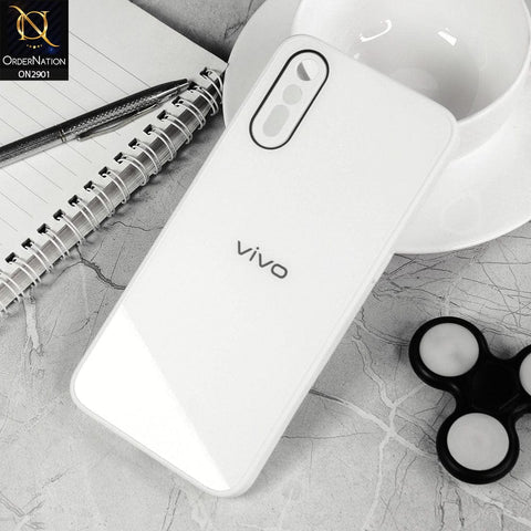 Vivo S1 Cover - White - New Glossy Shine Soft Borders Camera Protection Back Case