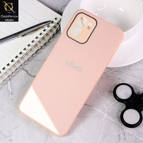 Vivo Y01 Cover - Pink - New Glossy Shine Soft Borders Camera Protection Back Case