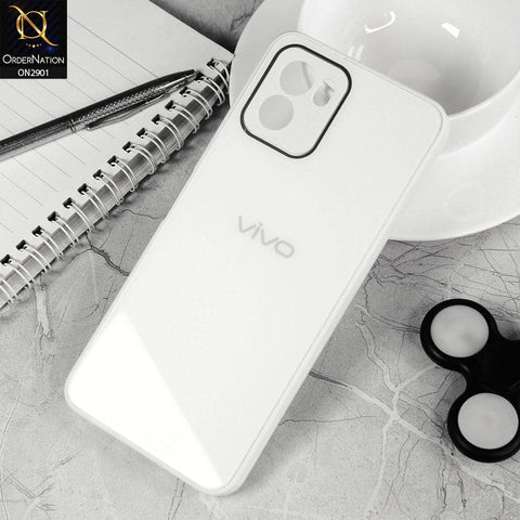 Vivo Y15a Cover - White - New Glossy Shine Soft Borders Camera Protection Back Case