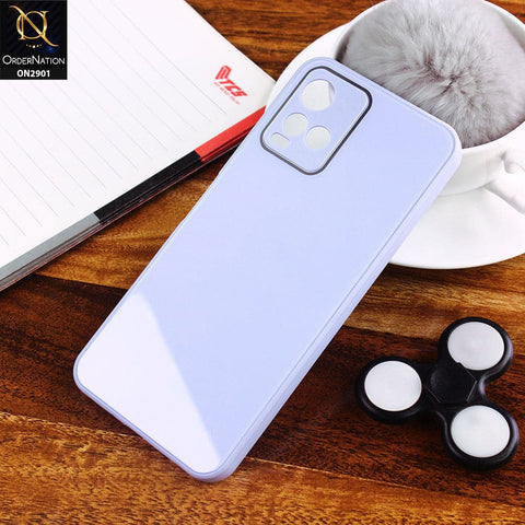 Vivo Y21t Cover - Purple - New Glossy Shine Soft Borders Camera Protection Back Case