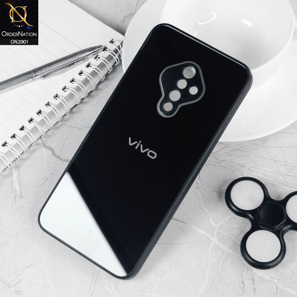 Vivo S1 Pro Cover - Black - New Glossy Shine Soft Borders Camera Protection Back Case