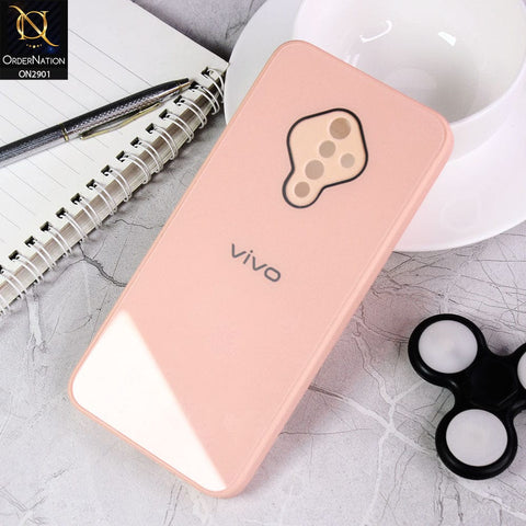 Vivo Y51 (2020 September) Cover - Pink - New Glossy Shine Soft Borders Camera Protection Back Case