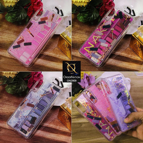 iPhone 12 Mini Cover - Dark Pink - New Girlish Eyeshadow Palette Icon Liquid Glitter Case