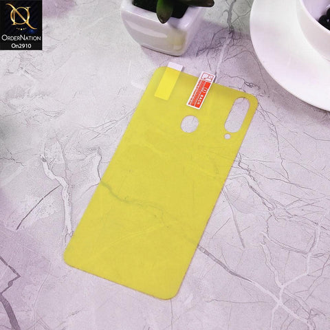 Samsung Galaxy A20s - Transparent Skin Film Unbreakable Back Protector Sheet