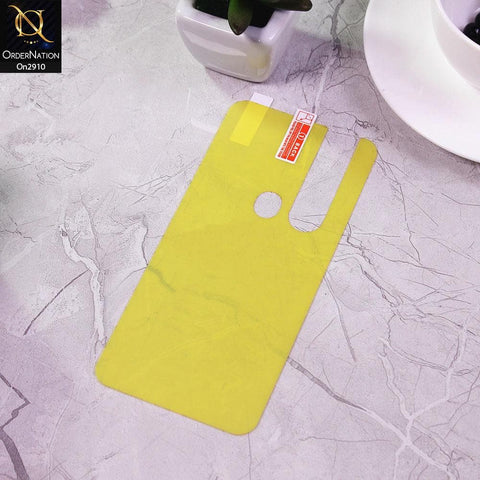 Tecno Camon 15 Premier - Transparent Skin Film Unbreakable Back Protector Sheet