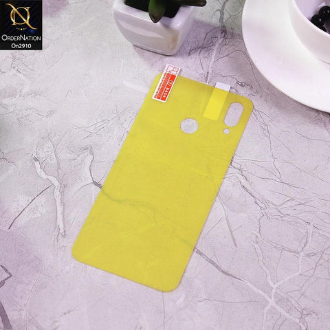 Huawei Honor 10 Lite - Transparent Skin Film Unbreakable Back Protector Sheet