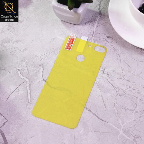 Huawei Honor 9 Lite - Transparent Skin Film Unbreakable Back Protector Sheet