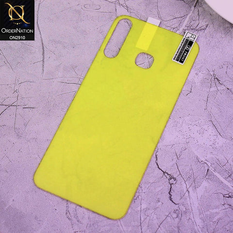 Infinix Hot 8 Lite Cover - Transparent Skin Film Unbreakable Back Protector Sheet