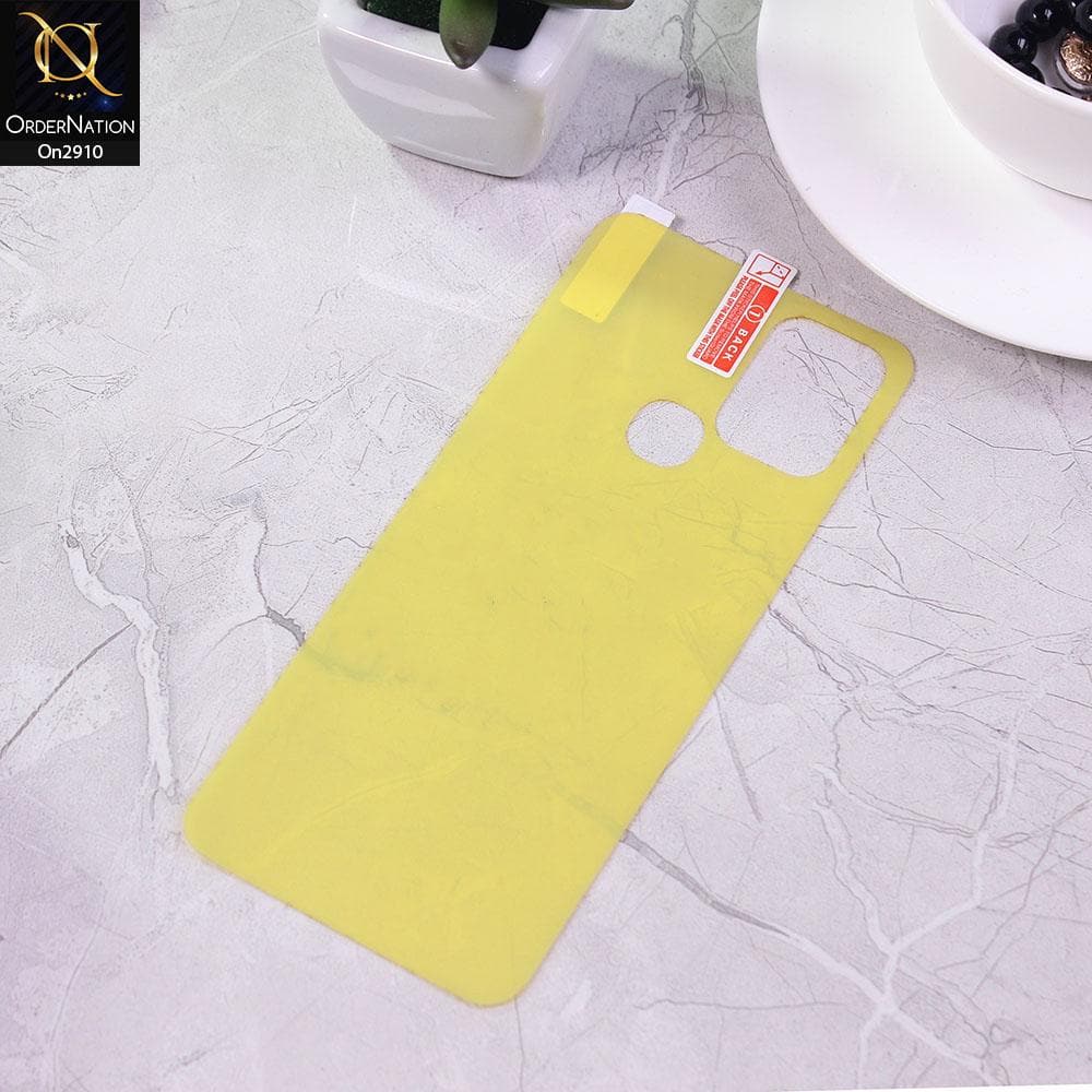 Infinix Hot 10 - Transparent Skin Film Unbreakable Back Protector Sheet
