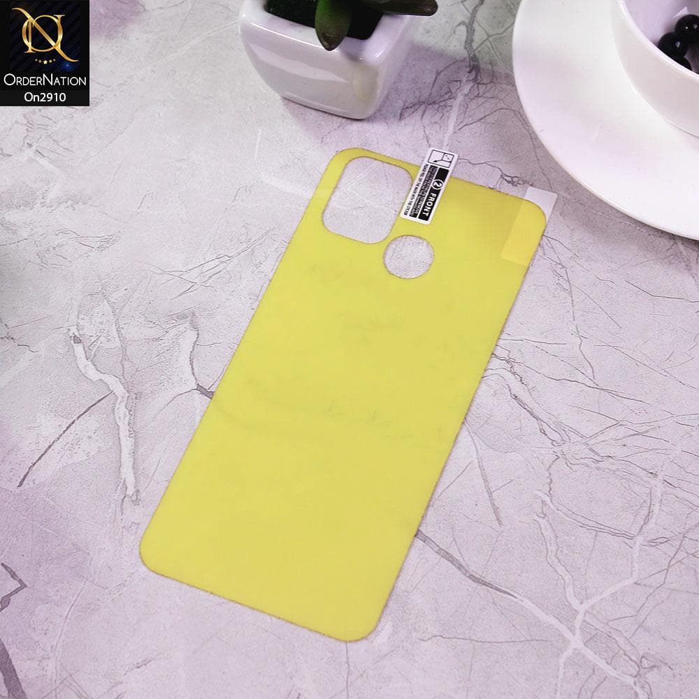 Infinix Hot 10 Lite - Transparent Skin Film Unbreakable Back Protector Sheet