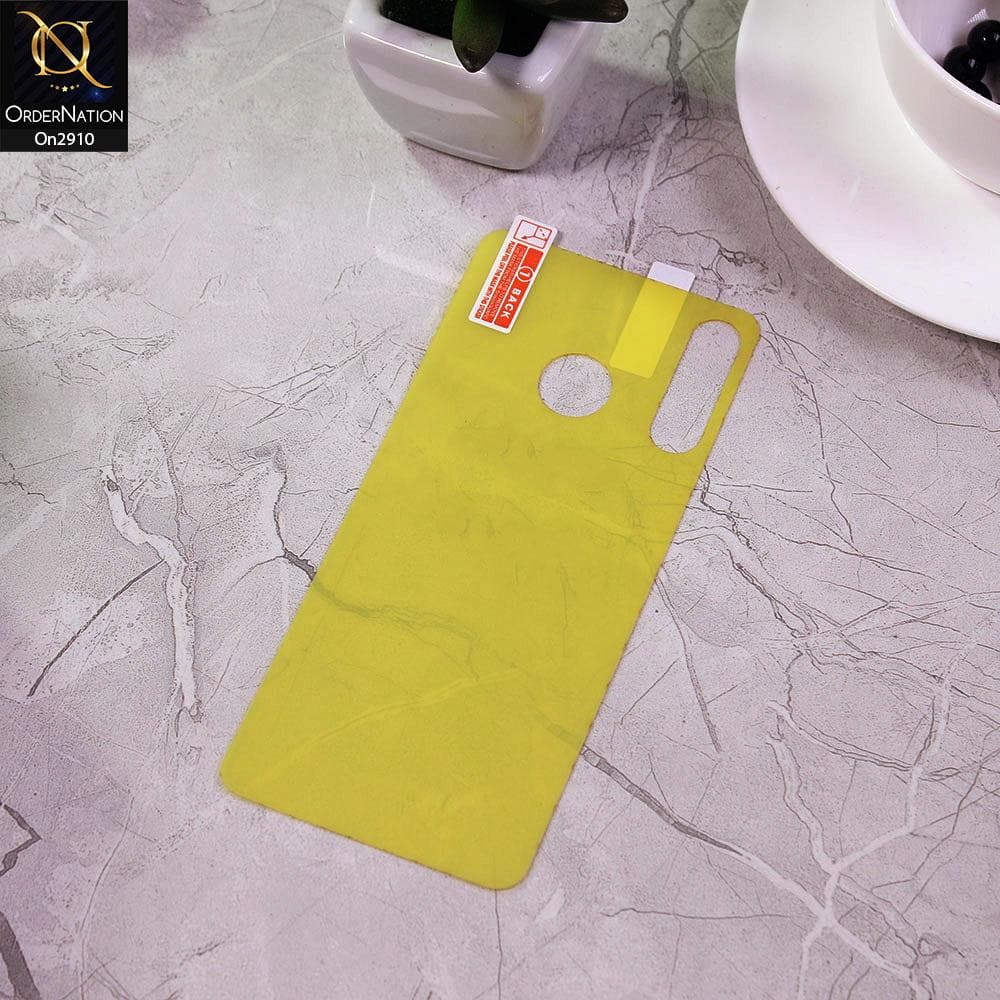 Huawei P30 lite - Transparent Skin Film Unbreakable Back Protector Sheet