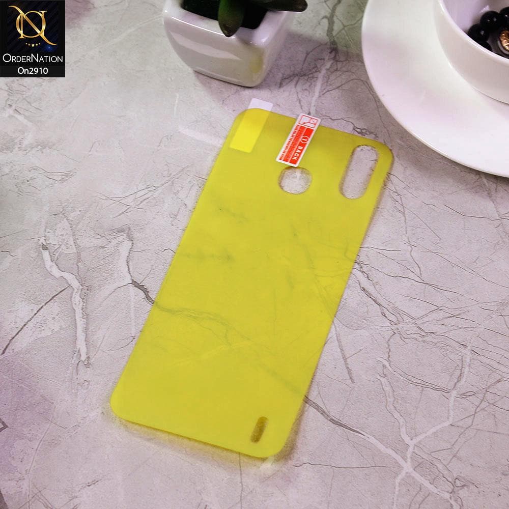 Infinix Smart 4 - Transparent Skin Film Unbreakable Back Protector Sheet