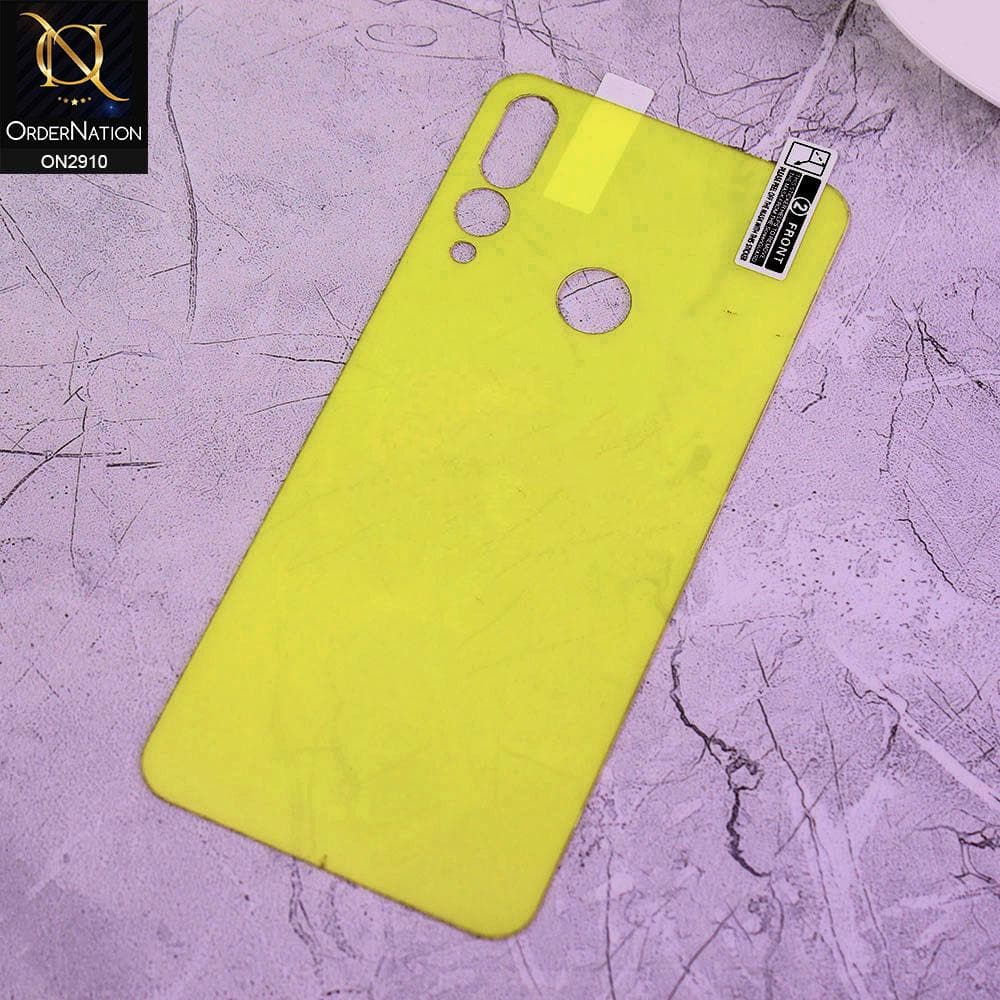Honor 9X Cover - Transparent Skin Film Unbreakable Back Protector Sheet