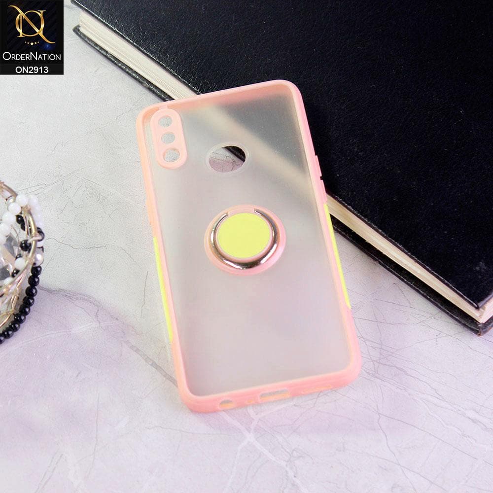 Samsung Galaxy A10s Cover - Pink - New Special Equipment Stylish Protective Case With Ring Holder