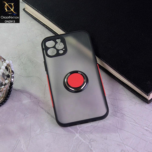iPhone 12 Cover - Black - New Special Equipment Stylish Protective Case With Ring Holder