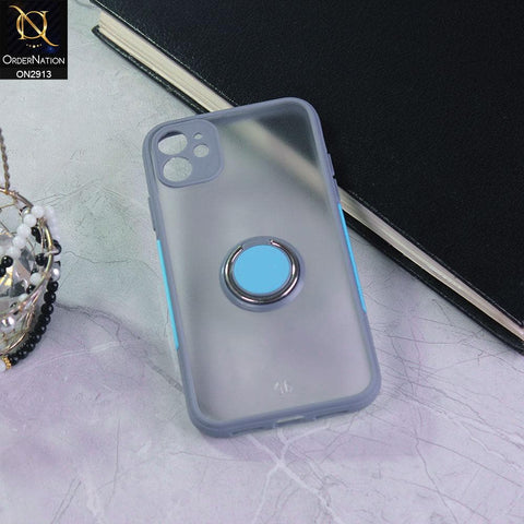 iPhone 12 Mini Cover - Gray - New Special Equipment Stylish Protective Case With Ring Holder
