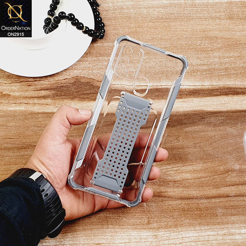 New Fascinating Transparent Soft Case With Finger Grip Holder For Android Models