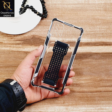 New Fascinating Transparent Soft Case With Finger Grip Holder For Android Models