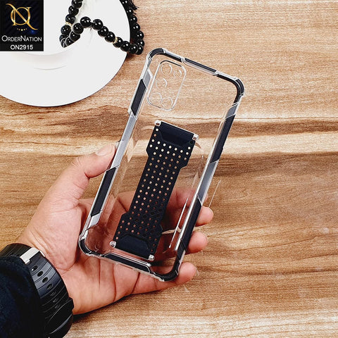 New Fascinating Transparent Soft Case With Finger Grip Holder For Android Models