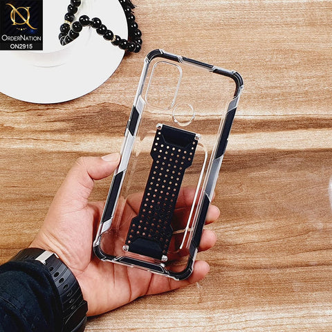 New Fascinating Transparent Soft Case With Finger Grip Holder For Android Models