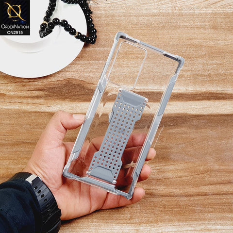 New Fascinating Transparent Soft Case With Finger Grip Holder For Android Models