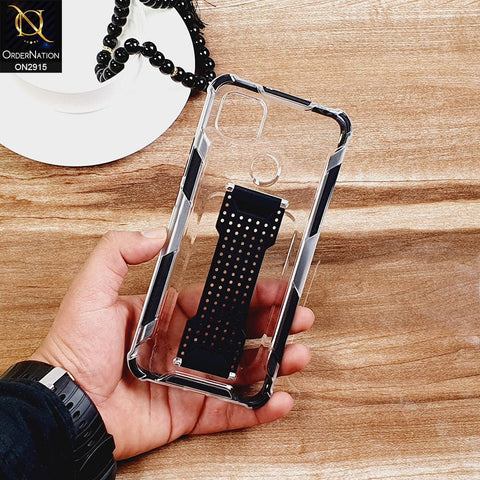 New Fascinating Transparent Soft Case With Finger Grip Holder For Android Models