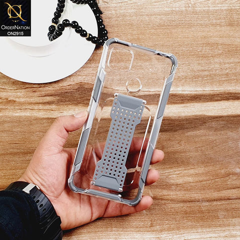 New Fascinating Transparent Soft Case With Finger Grip Holder For Android Models