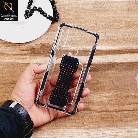 New Fascinating Transparent Soft Case With Finger Grip Holder For Android Models