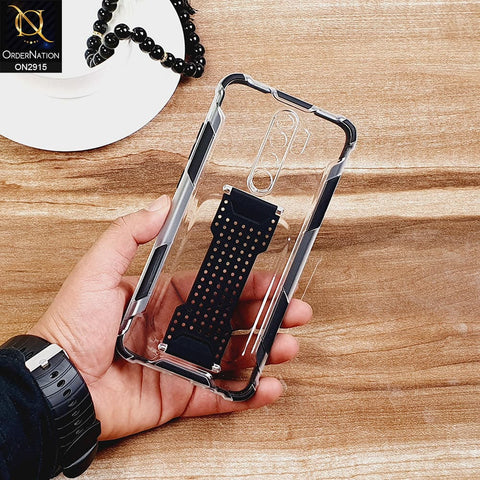 New Fascinating Transparent Soft Case With Finger Grip Holder For Android Models