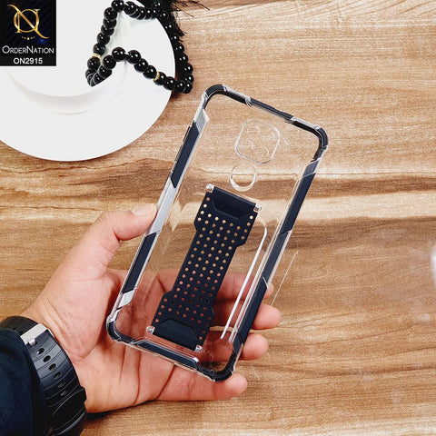 New Fascinating Transparent Soft Case With Finger Grip Holder For Android Models