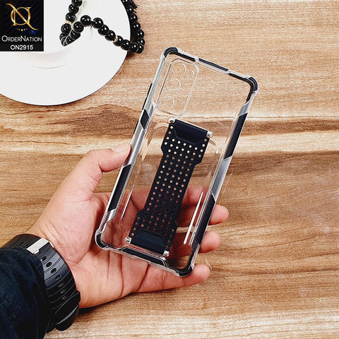 New Fascinating Transparent Soft Case With Finger Grip Holder For Android Models