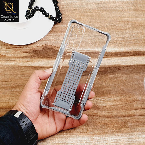 New Fascinating Transparent Soft Case With Finger Grip Holder For Android Models
