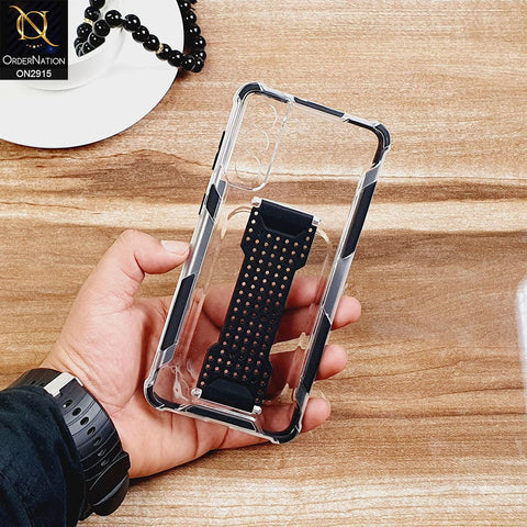 New Fascinating Transparent Soft Case With Finger Grip Holder For Android Models