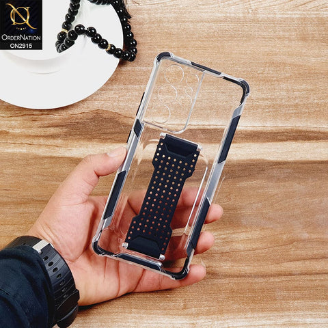 New Fascinating Transparent Soft Case With Finger Grip Holder For Android Models