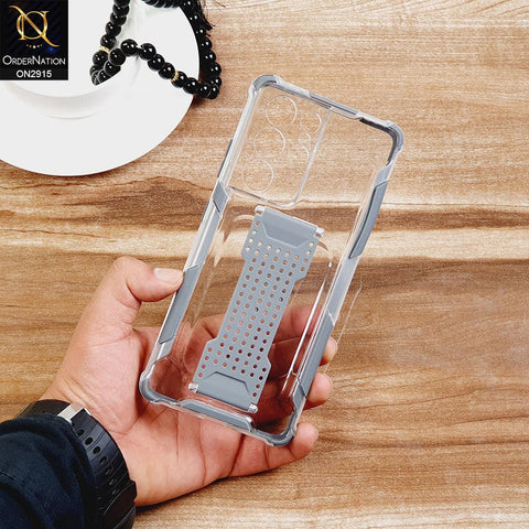 New Fascinating Transparent Soft Case With Finger Grip Holder For Android Models