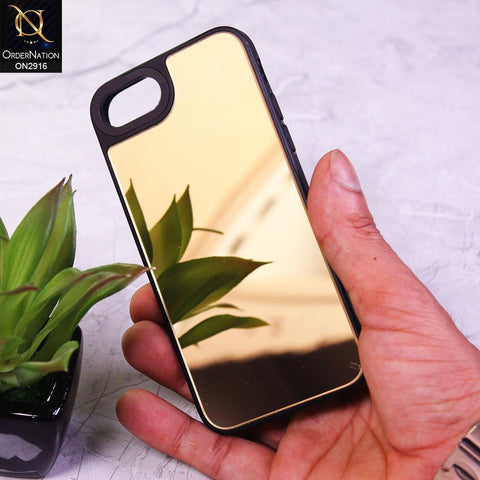 iPhone 6S / 6 Cover - Golden - Makeup Mirror Shine Soft Case