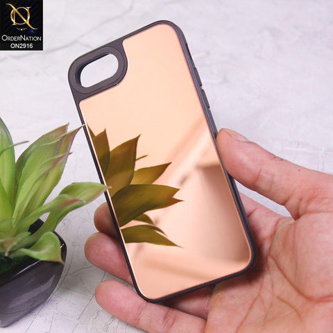 iPhone 8 / 7 Cover - Rose Gold - Makeup Mirror Shine Soft Case