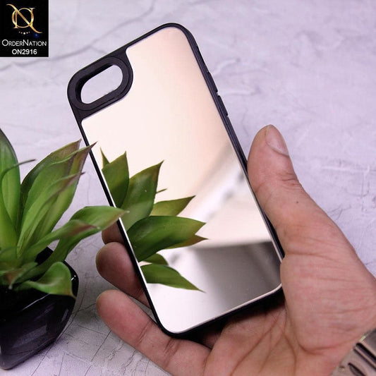 iPhone 8 / 7 Cover - Silver - Makeup Mirror Shine Soft Case