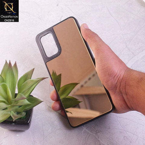 Samsung Galaxy S20 Plus Cover - Golden - Makeup Mirror Shine Soft Case