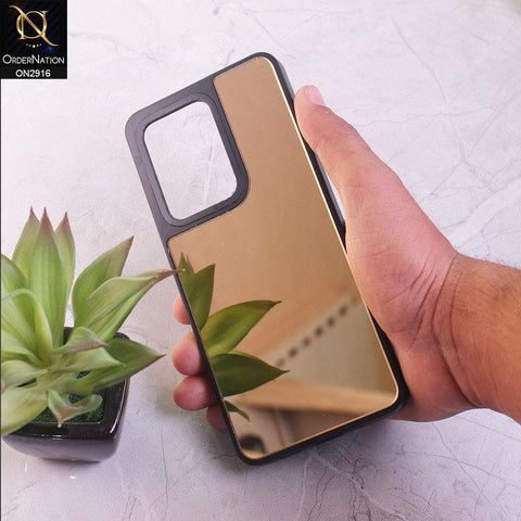 Samsung Galaxy S20 Ultra Cover - Golden - Makeup Mirror Shine Soft Case