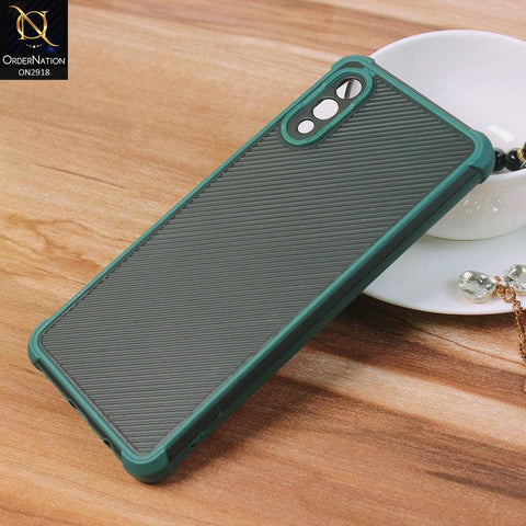 Samsung Galaxy A02 Cover - Green - 3D Soft Linning Camera Protection Case