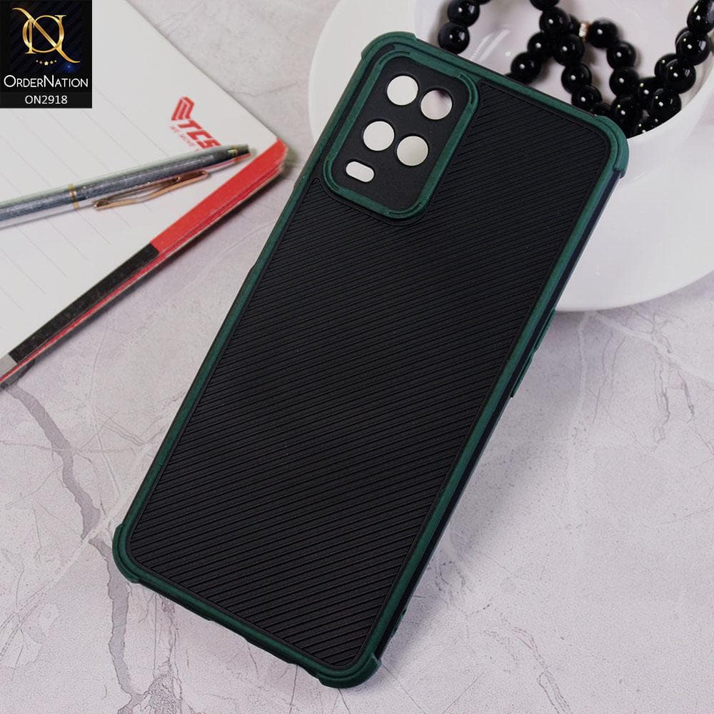 Oppo A54 4G Cover - Green - 3D Soft Linning Camera Protection Case
