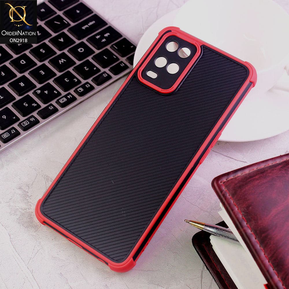 Oppo A54 4G Cover - Red - 3D Soft Linning Camera Protection Case