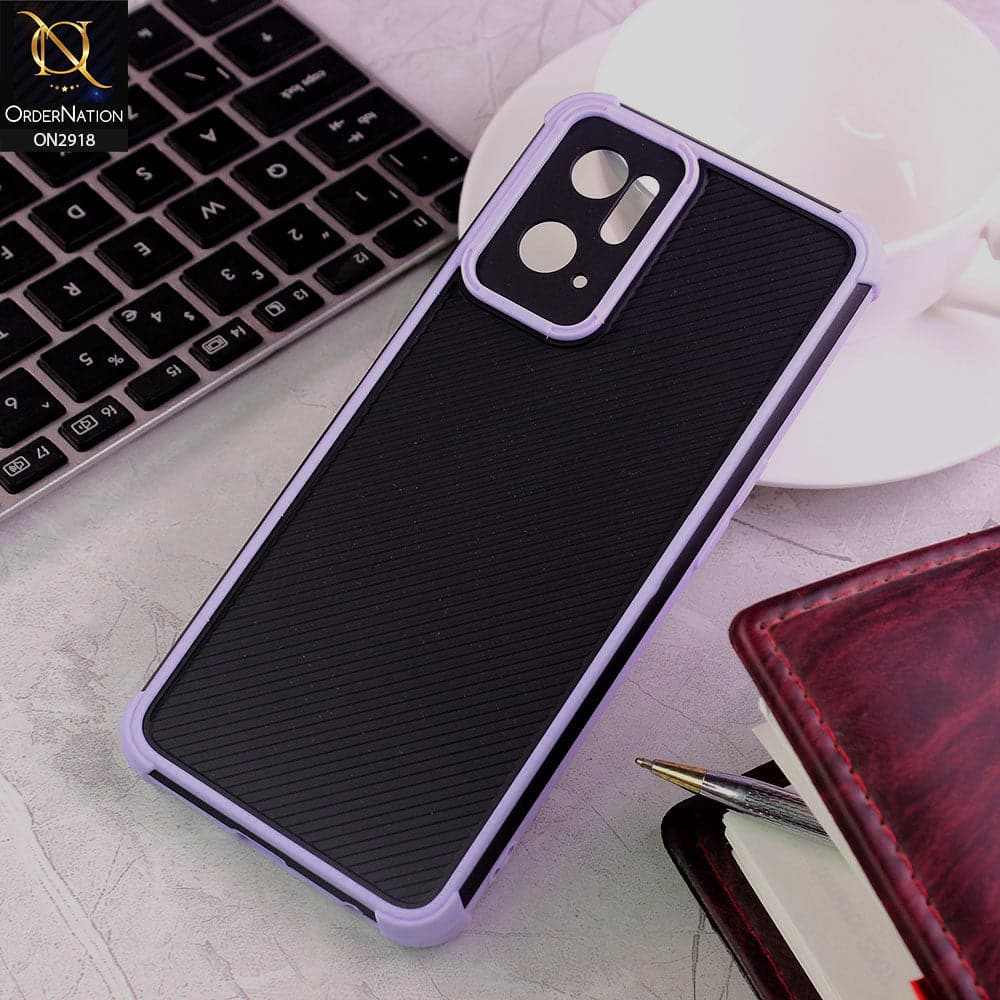 Oppo A76 Cover - Purple - 3D Soft Linning Camera Protection Case