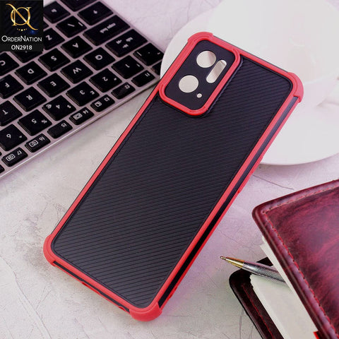 Oppo A76 Cover - Red - 3D Soft Linning Camera Protection Case