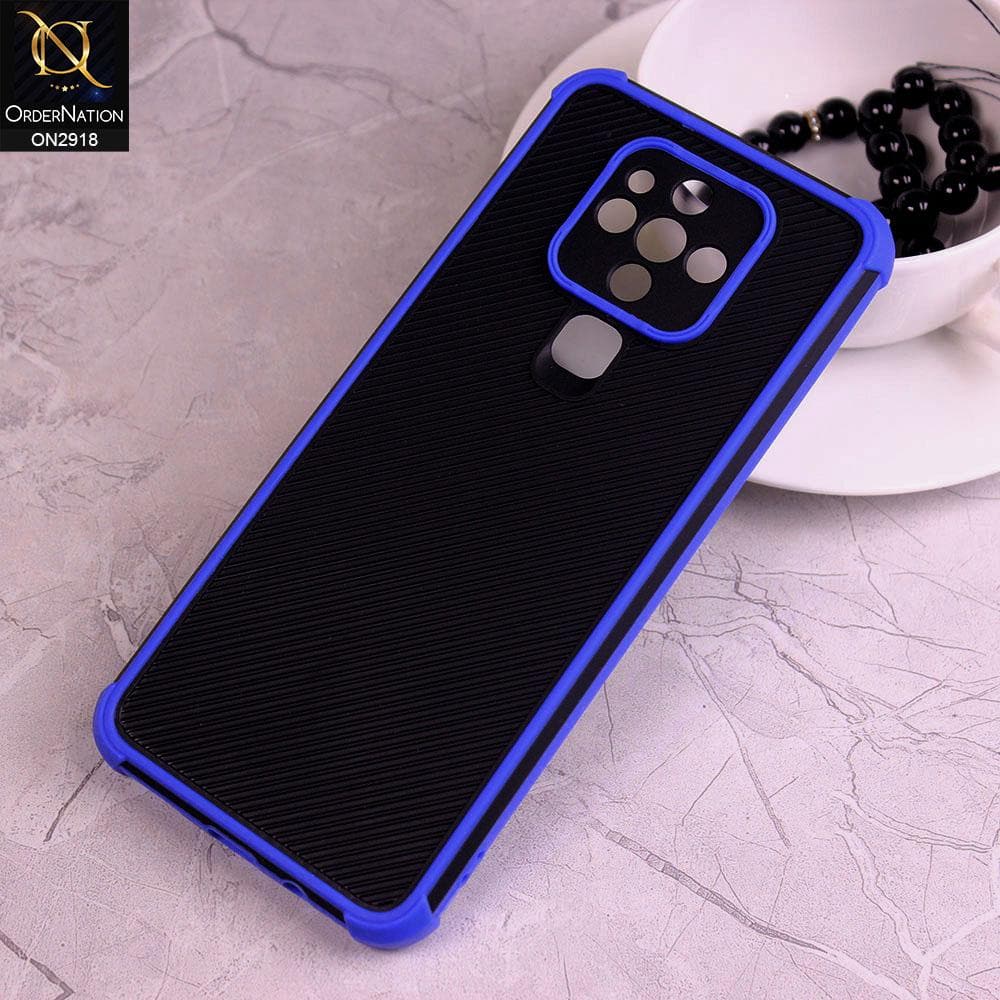 Tecno Camon 16 Pro Cover - Blue - 3D Soft Linning Camera Protection Case
