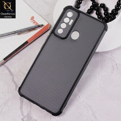 Tecno Camon 17 Cover - Black - 3D Soft Linning Camera Protection Case
