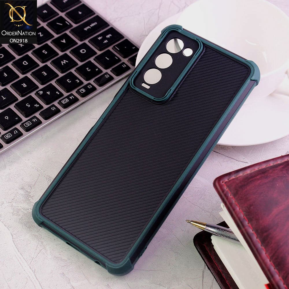 Tecno Camon 18T Cover - Green - 3D Soft Linning Camera Protection Case