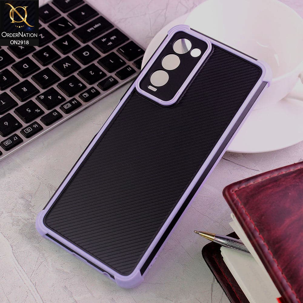 Tecno Camon 18T Cover - Purple - 3D Soft Linning Camera Protection Case