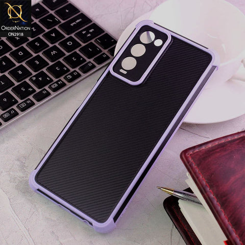 Tecno Camon 18P Cover - Purple - 3D Soft Linning Camera Protection Case